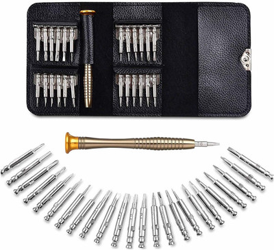 RIDHHANAL 25 in 1 Precision Screwdriver Set Multi Pocket Repair Tool Kit for home Precision Screwdriver Set(Pack of 25)