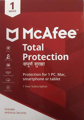 McAfee Total Security 1 User 1 Year(CD/DVD)