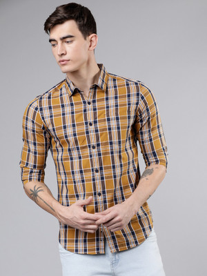 HIGHLANDER Men Checkered Casual Multicolor Shirt