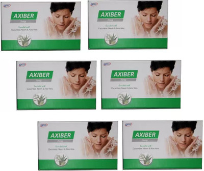 Zee Axiber Soap Enrich with Cucumber, Neem & Aloe Vera ( 6 Pc x 75 gm )(6 x 75 g)