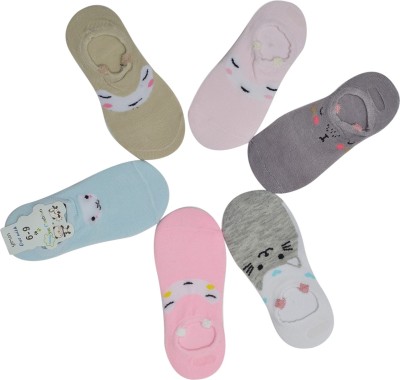 heartbury Boys & Girls Printed Low Cut(Pack of 6)