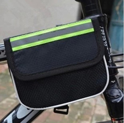 Schrodinger 50082 Bicycle Cycle Bike Front Frame Bag Pouch Black(Black, Saddle Bag)