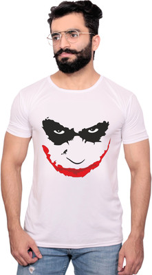 NITYANAND CREATIONS Printed Men Round Neck White T-Shirt