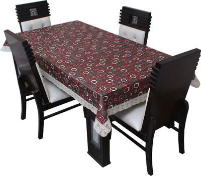 Glassiano Printed 4 Seater Table Cover(Multicolor, Polyester)