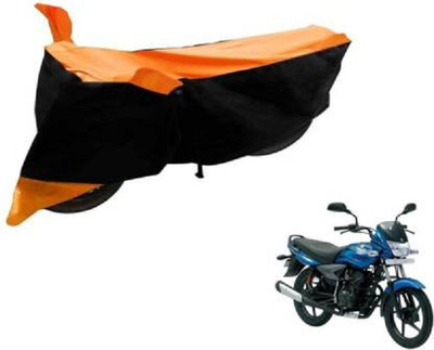 AK Star Waterproof Two Wheeler Cover for Bajaj(Platina, Orange, Black)