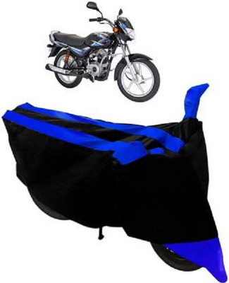 AK Star Waterproof Two Wheeler Cover for Bajaj(Platina, Blue, Black)