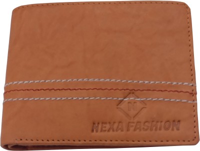 NEXA FASHION Men Casual Brown Genuine Leather Wallet(3 Card Slots)