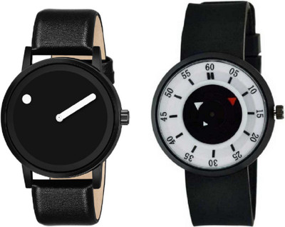 JAMVAI STYLISH ANOLOG COMBO WATCH ( BLACK & BLACK ARO SET OF 2 ) JM STYLISH ANOLOG WATCH E SET OF 2 FOR BOYS Analog-Digital Watch - For Boys
