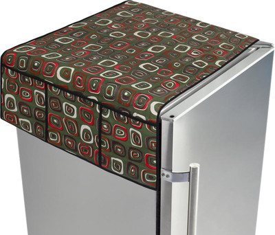 LITHARA Refrigerator  Cover(Width: 101.6 cm, Green)