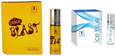 AROCHEM Choco Blast & Ice Blue Herbal Attar(Floral)