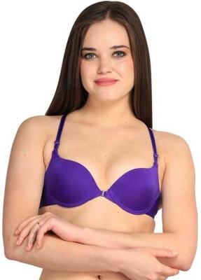 BRAHMANI ART Women Push-up Heavily Padded Bra(Purple)