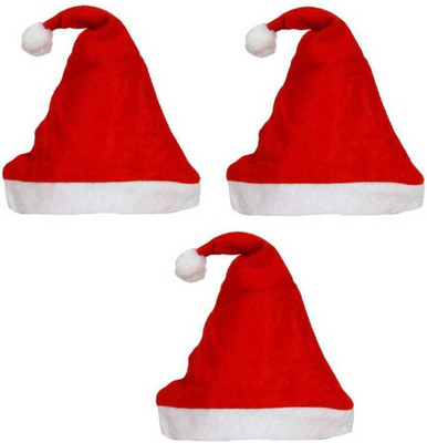 Stonic Santa Cap Cap(Pack of 3)