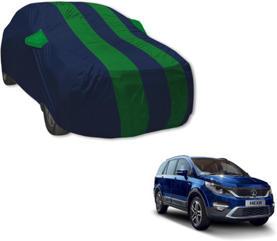 MOCKHE Car Cover For Tata Hexa (With Mirror Pockets)(Blue, Green)