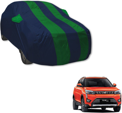 MOCKHE Car Cover For Mahindra XUV 300 (With Mirror Pockets)(Blue, Green)