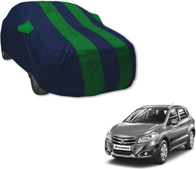 MOCKHE Car Cover For Maruti Suzuki S-Cross (With Mirror Pockets)(Blue, Green)