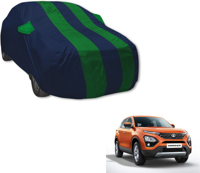 MOCKHE Car Cover For Tata Harrier (With Mirror Pockets)(Blue, Green)