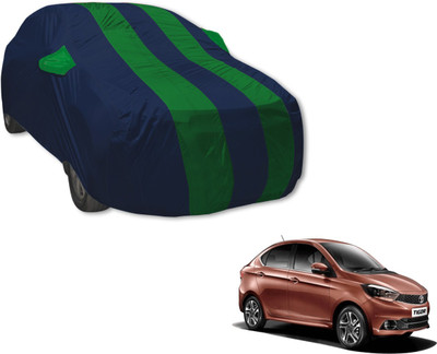 MOCKHE Car Cover For Tata Tigor (With Mirror Pockets)(Blue, Green)