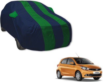 MOCKHE Car Cover For Tata Tiago (With Mirror Pockets)(Blue, Green)