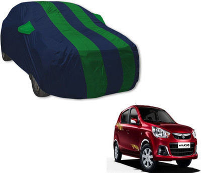 MOCKHE Car Cover For Maruti Suzuki Alto K10 (With Mirror Pockets)(Blue, Green)