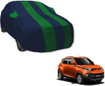 MOCKHE Car Cover For Mahindra KUV100 (With Mirror Pockets)(Blue, Green)
