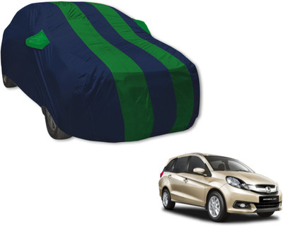 MOCKHE Car Cover For Honda Mobilio (With Mirror Pockets)(Blue, Green)