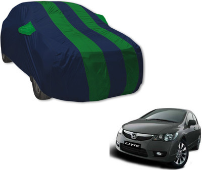 MOCKHE Car Cover For Honda Civic (With Mirror Pockets)(Blue, Green)