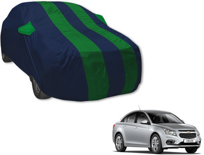 Auto Hub Car Cover For Chevrolet Cruze (With Mirror Pockets)(Blue, Green)