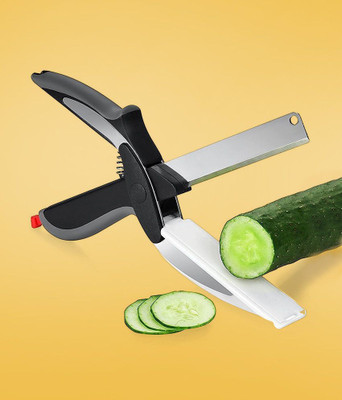jatinenterprise Smart Scissors - 2 In 1 Clever Cutter(Combo) Vegetable Slicer(1)