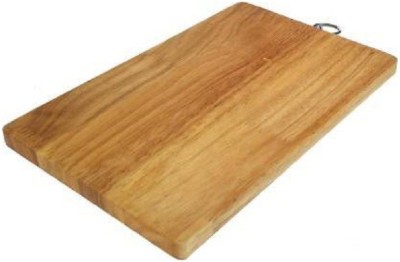 ShopiMoz Fruit Vegetable Chopping Board Wood Cutting Board Wooden Cutting Board(Beige Pack of 1 Dishwasher Safe)