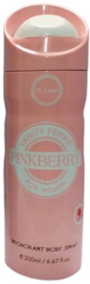 St. Louis PinkBerry Deodorant Body Spray 200ML Deodorant Spray  -  For Men & Women(200 ml)