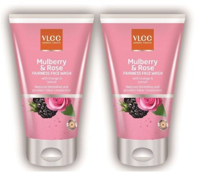 VLCC Mulberry and Rose Fairness  (2x150ml) Face Wash(300 ml)