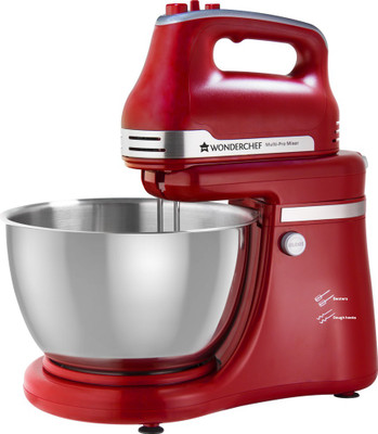 WONDERCHEF Revo Stand Mixer and Dough Kneader 300 W Stand Mixer(Red)