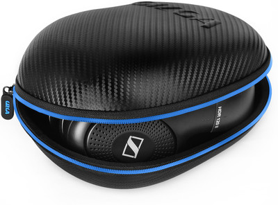 Gizga Essentials Nylon Zipper Headphone Case For Universal(Black, Blue)