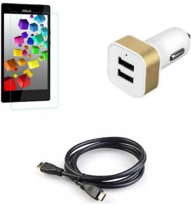 MudShi Screen Protector Accessory Combo for XOLO Cube 5(Multicolor)