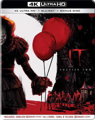 It: Chapter 2 (Steelbook) (4K UHD + HD + Bonus Disc) (3-Disc)(4K(UHD) Blu-ray English)