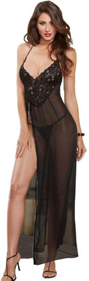 TIMI Women Nighty(Black)