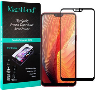 MARSHLAND Edge To Edge Tempered Glass for Oppo A3s, 6D(Pack of 1)