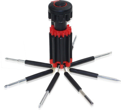 Aryshaa Genuine Quality 8 In 1 Multi Screwdriver With LED Portable Torch Combination Screwdriver Set(Pack of 1)