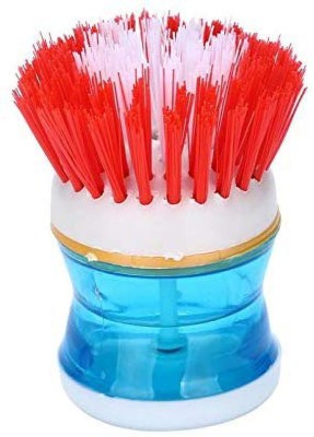 DARBAR ONLINE Cleaning Brush with Soap Dispenser for Kitchen, Sink, Dish Washer Scrub Pad, Scrub Sponge, Sponge Wipe(Regular)