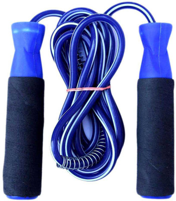 Rakso Skipping Rope, Jumping Rope, Kids Skipping Rope Foam Handle good Grip ( Blue) Freestyle Skipping Rope(Blue, Length: 274 cm)