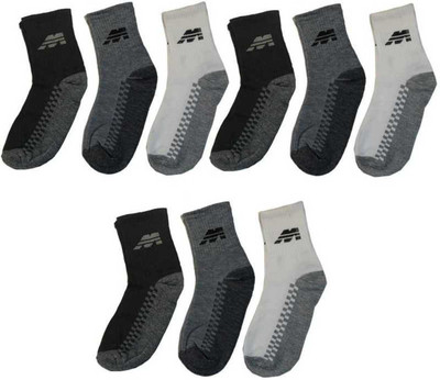 PVA Men & Women Color Block Ankle Length(Pack of 9)