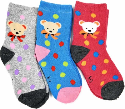 FRANKOPOLIS Baby Boys & Baby Girls Printed Mid-Calf/Crew(Pack of 3)