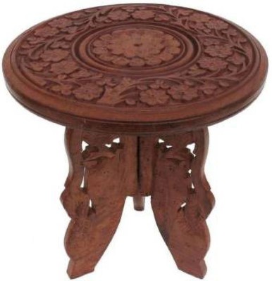 Unity Handicrafts Beautiful Design square Shape Table For Living Room Size(LxBxH-12x12x18 Inch Living & Bedroom Stool(Brown, Pre-assembled)