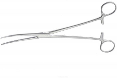 Forgesy Baby Debakey Clamp Cvd Curved And Angled Dissecting Scissors(Blunt/Blunt Blades)