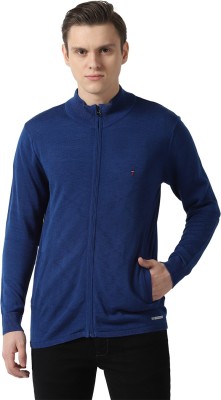 LOUIS PHILIPPE Solid Turtle Neck Casual Men Blue Sweater