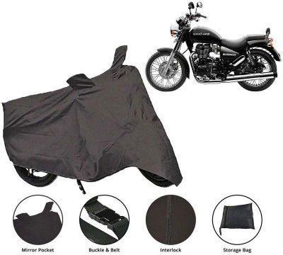 Satyam Collections Waterproof Two Wheeler Cover for Royal Enfield(Thunderbird 350, Grey)