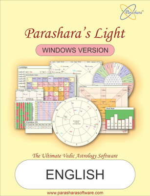 Parashara Light 9.0 English Astrology Software (Professional Edition) for Win.(Life-Time, 1 PC)