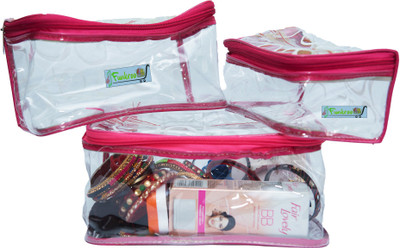 Ajabh Specal Toiletry Kit Set Of 3pc Travling Printed Box Travel Toiletry Kit(Pink)