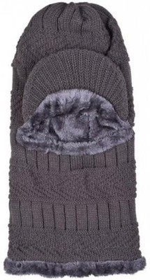 Kolva Grey Bike Face Mask for Men & Women(Size: Free,  Balaclava)