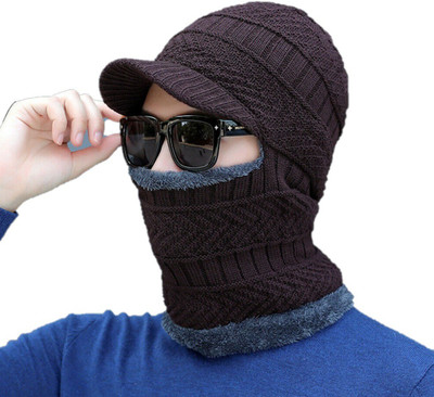 Kolva Brown Bike Face Mask for Men & Women(Size: Free,  Balaclava)